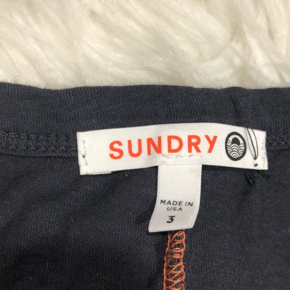 Sundry Asymmetrical Racerback Tank Black Sz 3 - Picture 5 of 9